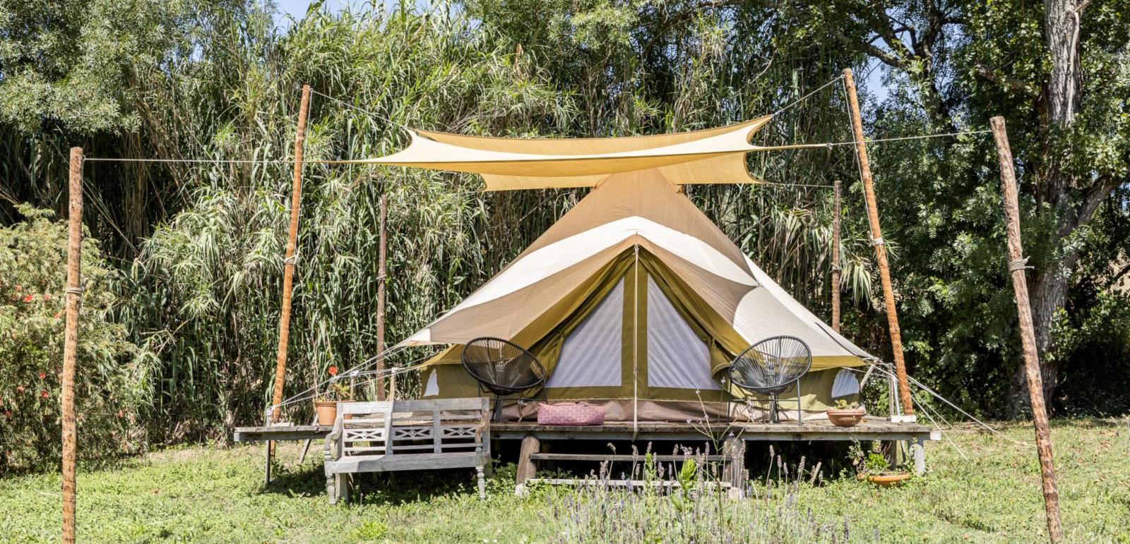 Bell Tent  M - Badkamer vanaf € 79,-